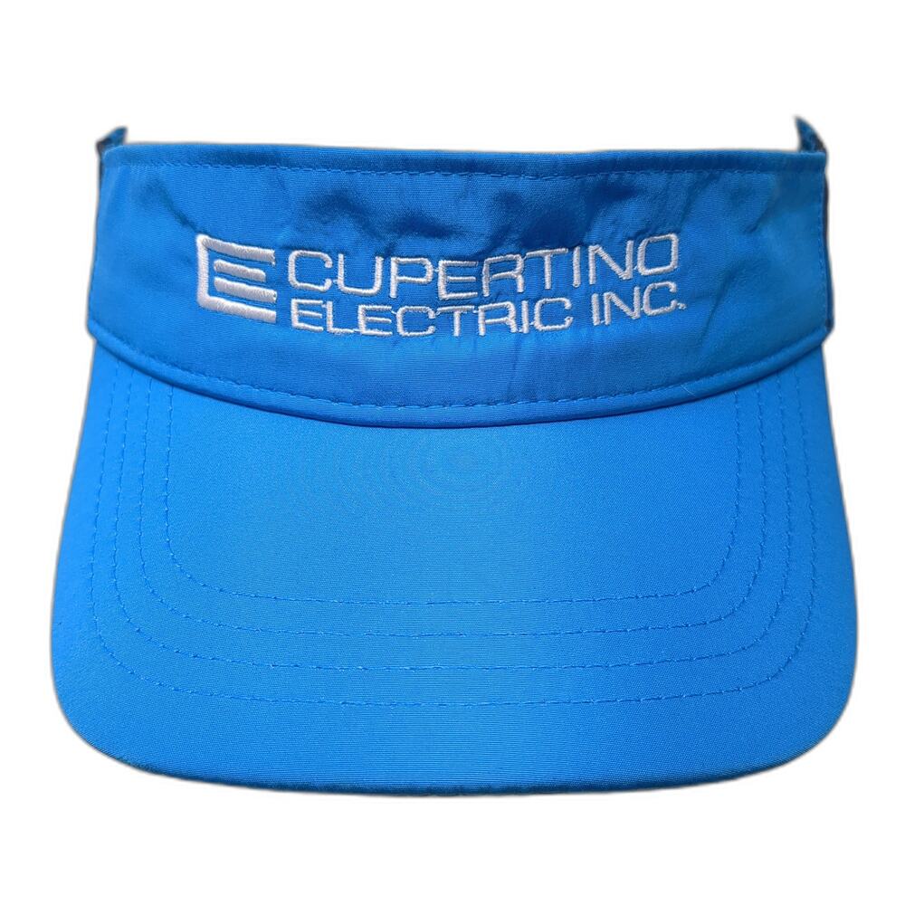 Cupertino Electric Inc. Strapback Sun Visor Cap Blue One Size Poly Core 365